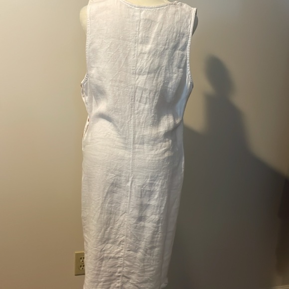 Johnny Was white linen dress lg - Picture 4 of 4